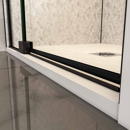 duschtür ebenerdig 80 H195 cm ESG GLAS für badezimmer