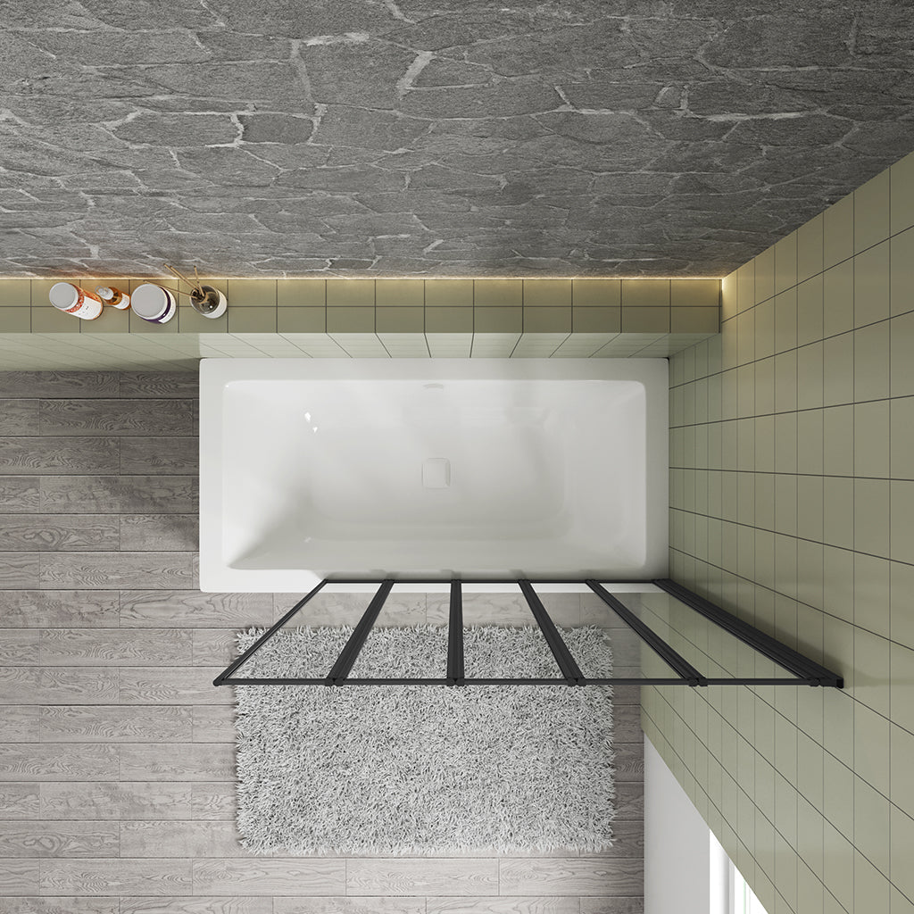 duschwand badewanne faltbar 5 teilig 120 H140 cm für badezimmer