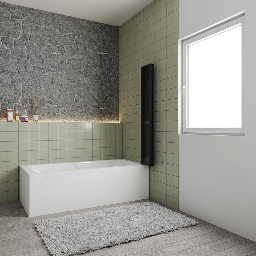 duschwand badewanne faltbar 5 teilig 1200 H1400 mm für badezimmer