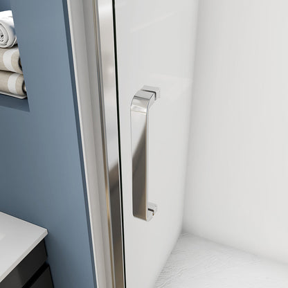 glastür 100 H195 cm nische dusche badezimmer ideen