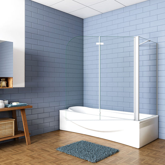 ozean 100 Badewannenaufsätz mit Seitenwand 70 cm für badezimmer