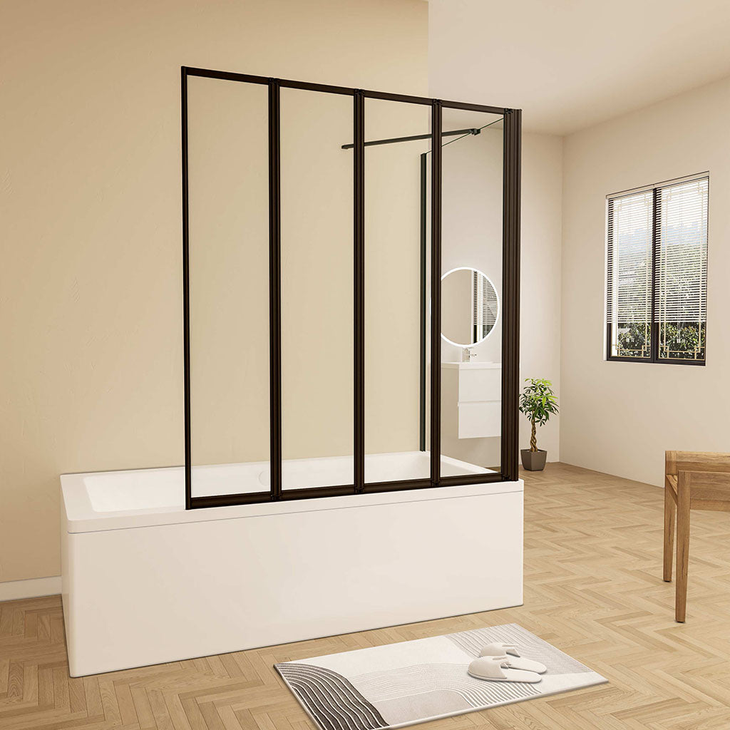 ozean 100 Badewannenfaltwand mit Seitenwand 70 cm für badezimmer