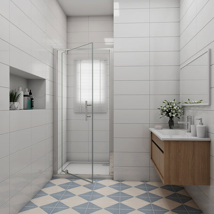 ozean 100 Drehtür Duschtasse 100x90 PR10 19GR cm für badezimmer