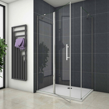 ozean 100x100 Drehtür H195cm Seitenwand für badezimmer