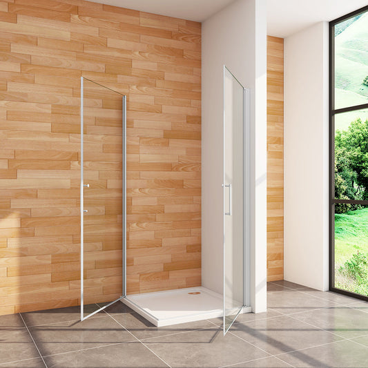 ozean 100x100 Eckdusche Drehtür Duschwanne 1010PK1MGRQ cm