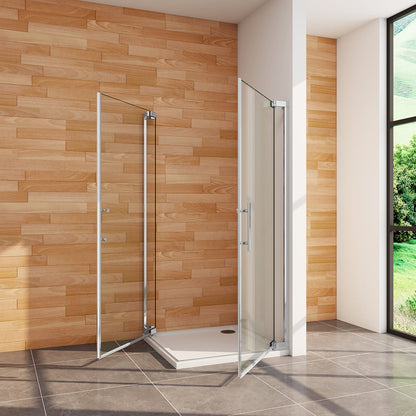 ozean 100x100 Eckdusche Drehtür Duschwanne P1 10 10GR cm für badezimmer