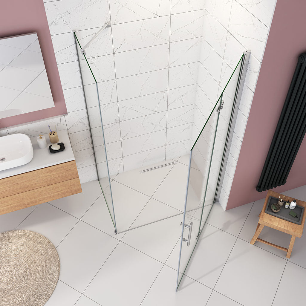 ozean 100x100 Falttür Duschtür Seitenwand cm
