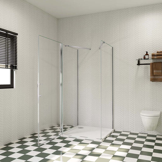 ozean 100x70 U-Form Drehtür Dusche cm