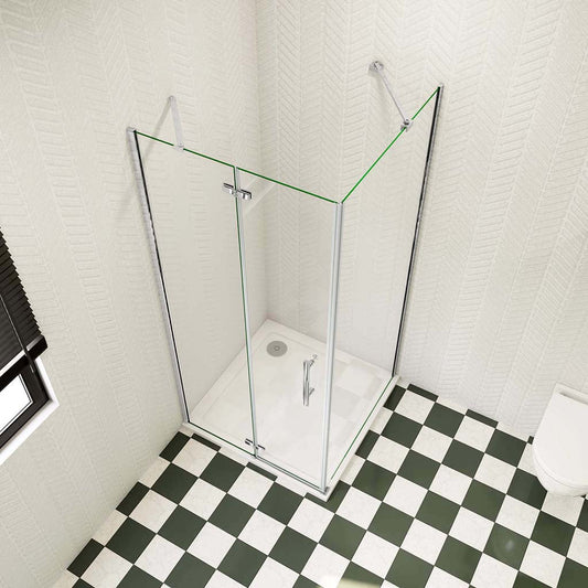 ozean 100x76 Drehtür Seitenwand Duschtasse HK10 P76F7GRQ cm für badezimmer