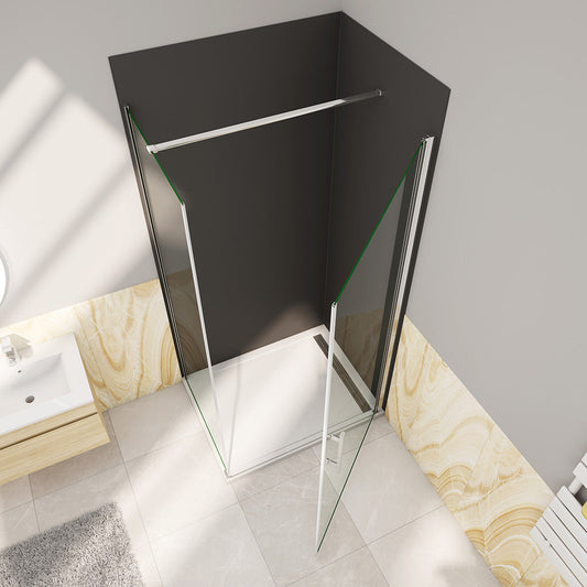 ozean 100x90 Drehtür Seitenwand Duschwandpaneele cm für badezimmer