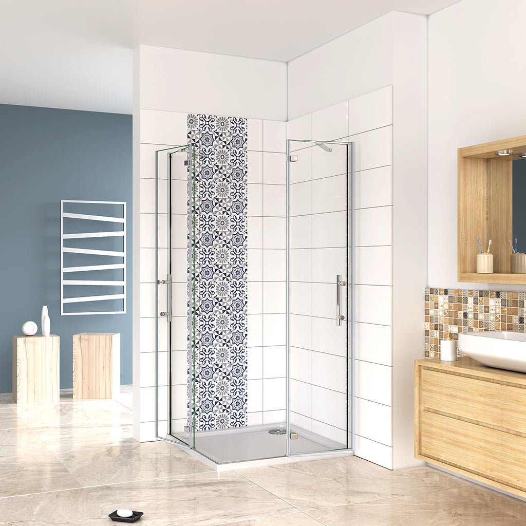 ozean 100x90 Eckdusche Drehtür Duschwanne Duschkabine cm für badezimmer