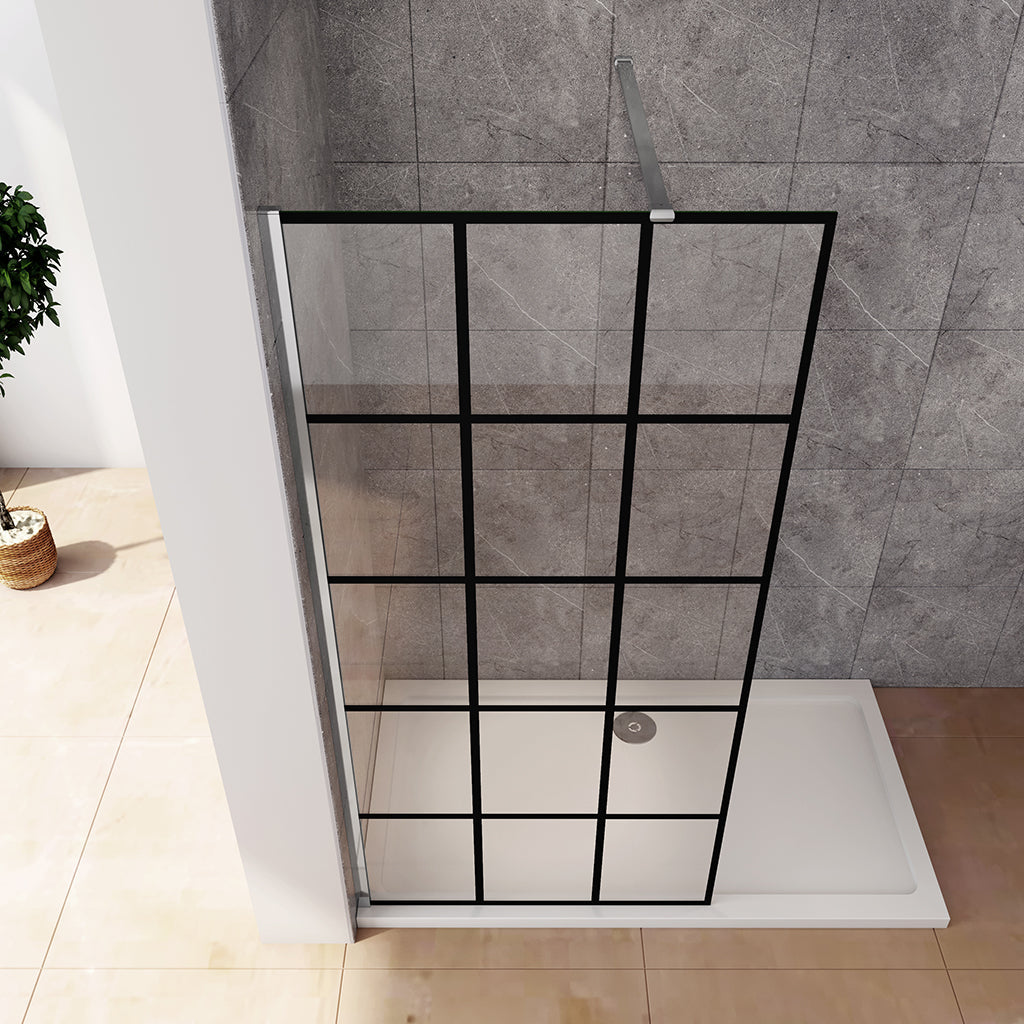 ozean 100xH.200cm Walk in Duschtrennwand Stabilisator badezimmer ideen