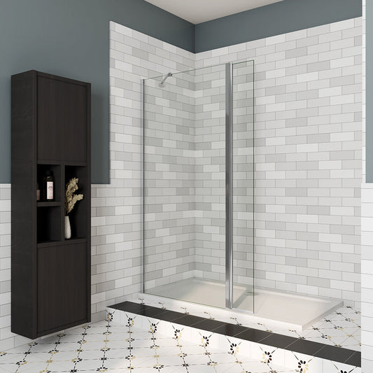 ozean 110+40 Walk in Dusche Schwenkbar cm für badezimmer