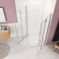 ozean 110x80x195 Falttür Eckeinstieg Duschtasse cm