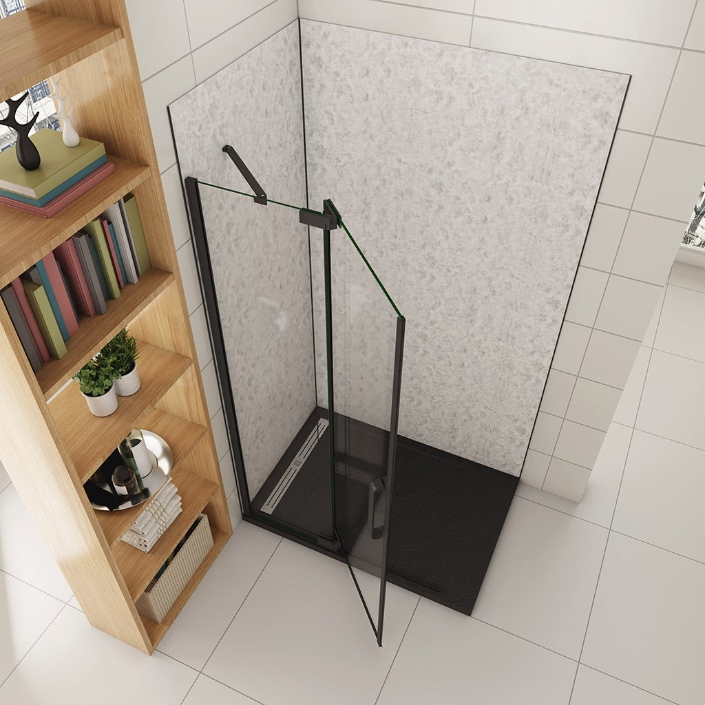 ozean 116 Walk in Dusche mit Drehtür cm badezimmer ideen