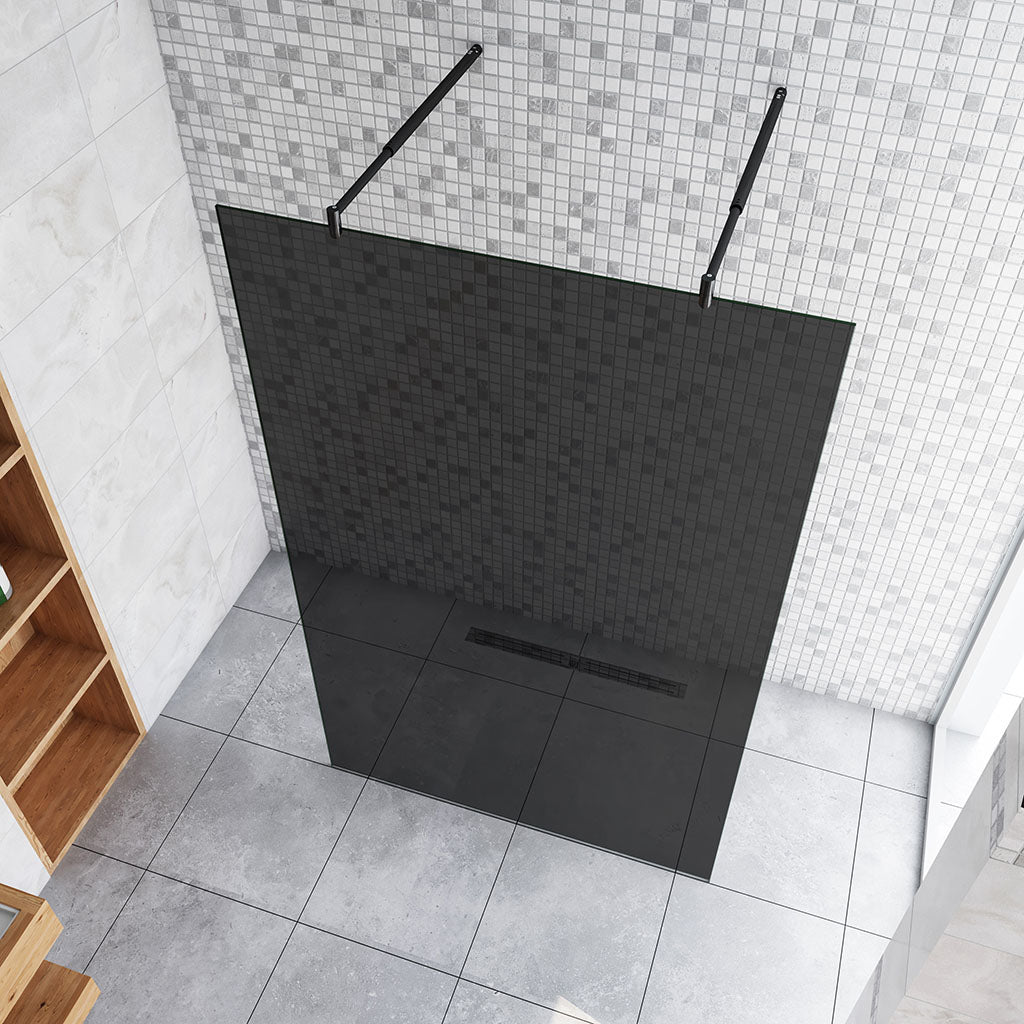 ozean 117.7cm Walk In Glaswand 2xStabilisator Duschabtrennung für badezimmer
