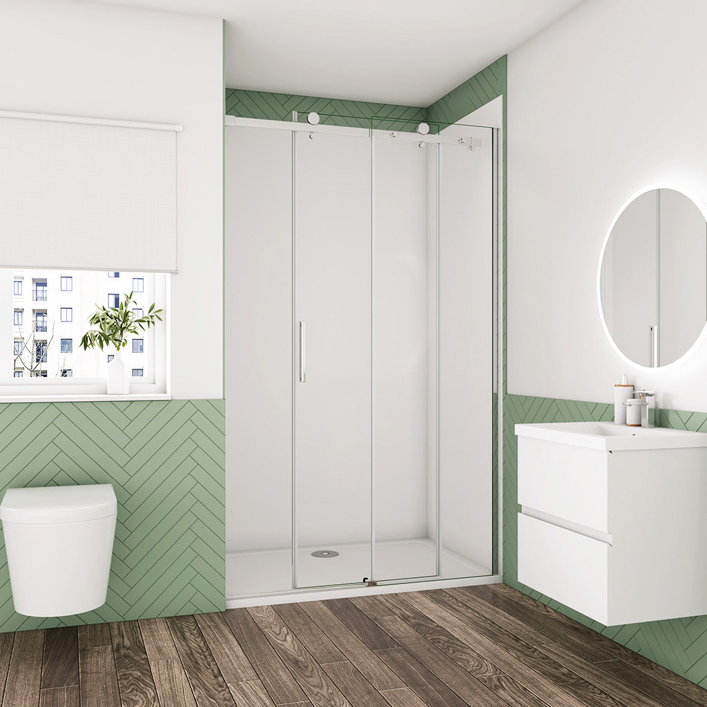 ozean 120 Schiebetür Duschtasse SK12 4B129GRQ cm für badezimmer