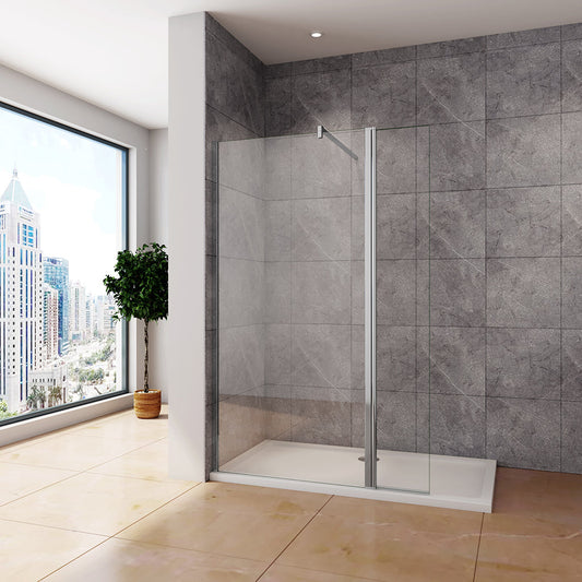 ozean 120 Walk in glaswand mit beweglichem Seitenteil W12132 P4 cm badezimmer ideen