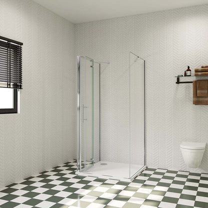 ozean 120x80 Falttür Duschtür U FORM cm für badezimmer