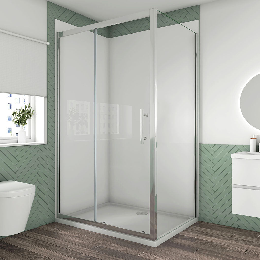 ozean 120x90 Schiebetür Seitenwand Duschrückwänd SM12 P9 A129WM cm badezimmer ideen