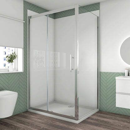 ozean 120x90 Schiebetür Seitenwand Duschrückwänd SM12 P9 A129WM cm badezimmer ideen