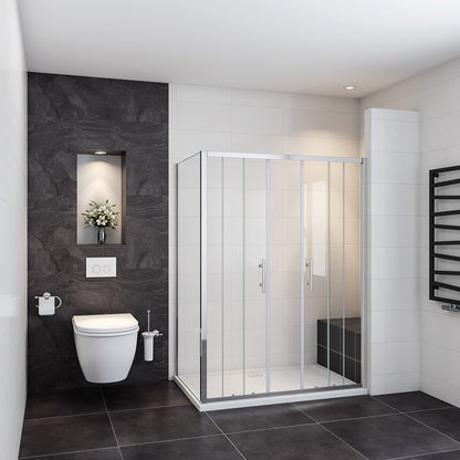 ozean 120x90 Schiebetür Seitenwand Duschtasse SI12 4 P9129GR cm für badezimmer