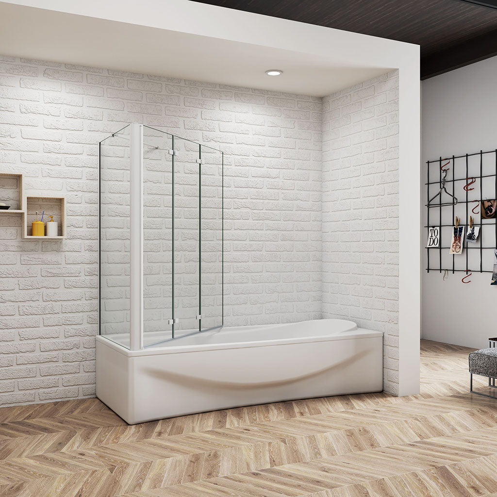 ozean 130 Badewannenaufsatz mit Seitenwand 70 cm für badezimmer