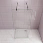 ozean 47.7 Glaswand Dusche mit Stabilisierungsstange W50F31B 2 cm