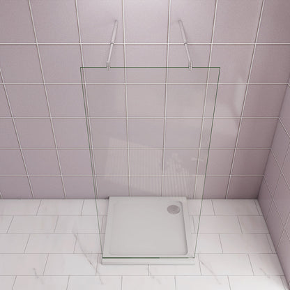ozean 67.7 Glaswand H200cm Dusche mit Stabilisierungsstange