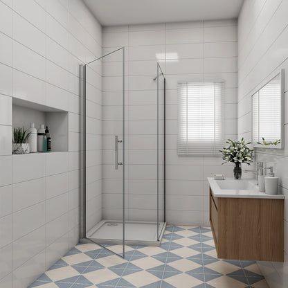 ozean 70x70 Drehtür Seitenwand Duschtasse PK1 7 P7F14 77GRQ cm