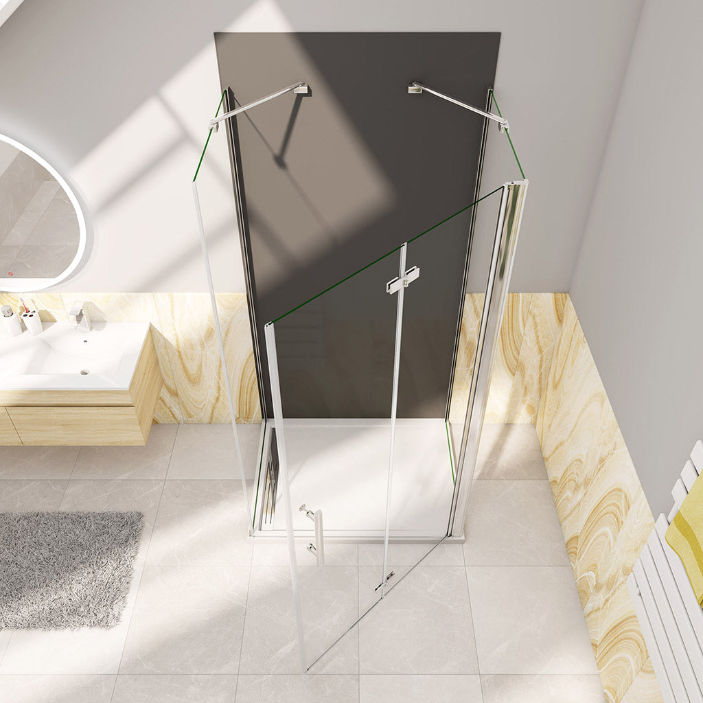 ozean 76x80 Falttür Duschtür U FORM cm badezimmer ideen