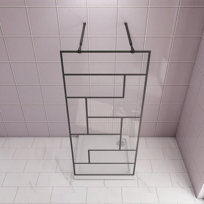 ozean 77.7 Glaswand Dusche mit Stabilisierungsstange W8BAF84B 2 cm badezimmer ideen