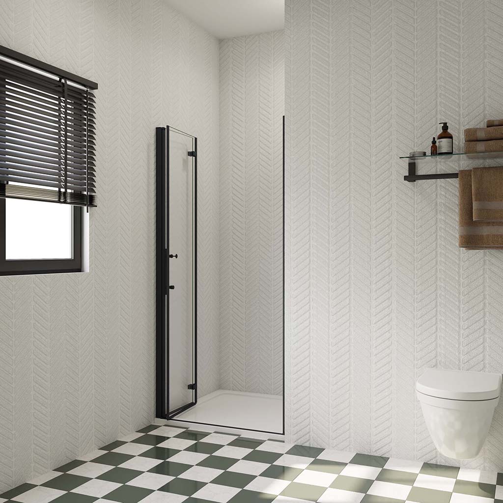 ozean 80 Falttür Duschtasse 80x76 Nischendusche cm für badezimmer