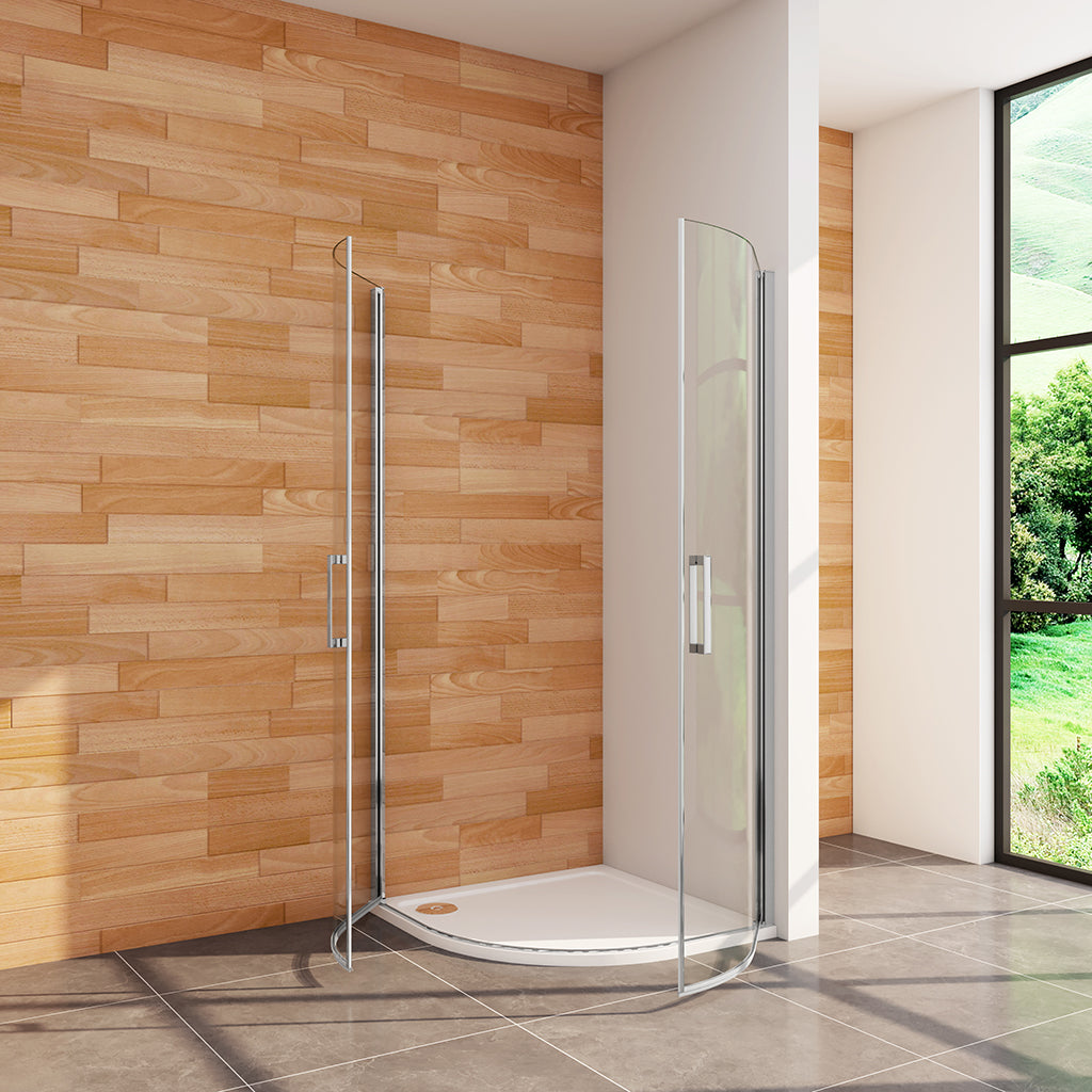 ozean 80X80 Runddusche Drehtür Duschtasse cm für badezimmer