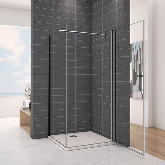 ozean 80x76 Drehtür Seitenwand Duschtasse A1 8V P76F13GRQ cm für badezimmer