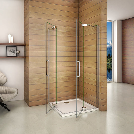 ozean 80x80 Eckdusche Drehtür Duschwanne P3G 8 8VGRQ cm für badezimmer