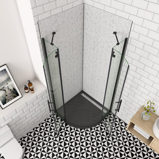 ozean 80x80 Falttür Duschtür Runddusche Eckeinstieg cm für badezimmer
