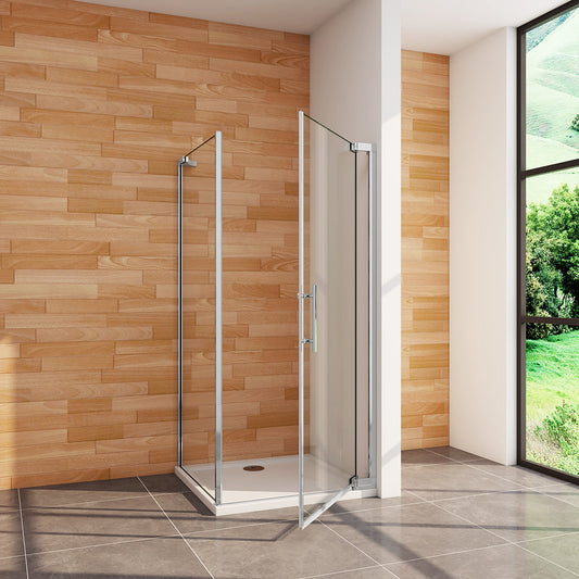 ozean 80x90 Drehtür Seitenwand Duschkabine Duschtasse cm für badezimmer