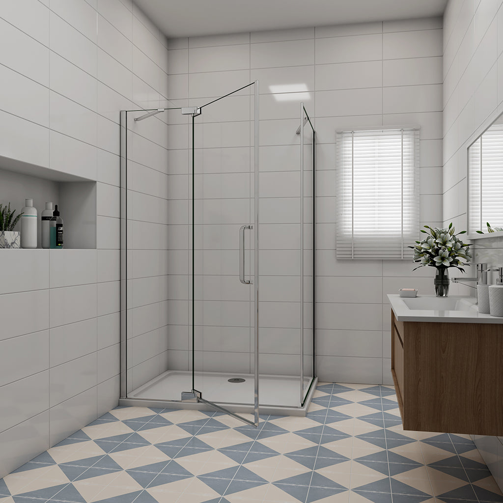 ozean 80x90 Drehtür Seitenwand Duschtasse Ablaufventil P3G 8V P9 98GRQ cm für badezimmer