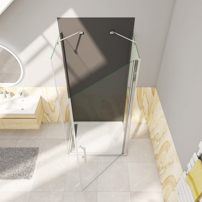ozean 80x90 Drehtür U-Form Duschrückwänd cm