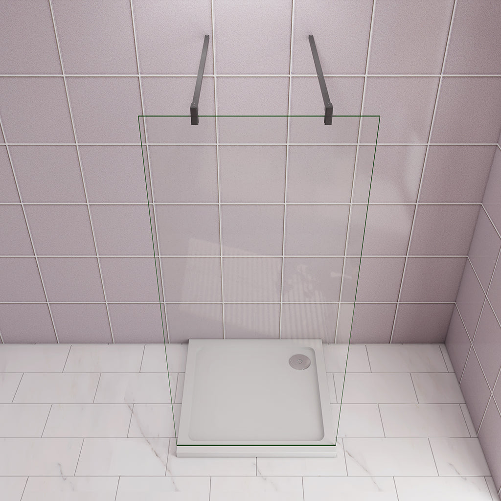 ozean 85 Glaswand Dusche mit Stabilisierungsstange W85F31B 2 cm für badezimmer