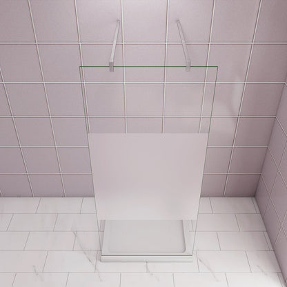 ozean 85 Glaswand Dusche mit Stabilisierungsstange W85FAPF32 2 cm für badezimmer