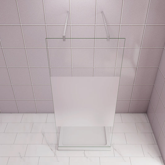 ozean 85 Glaswand Dusche mit Stabilisierungsstange W85FAPF32 2 cm für badezimmer