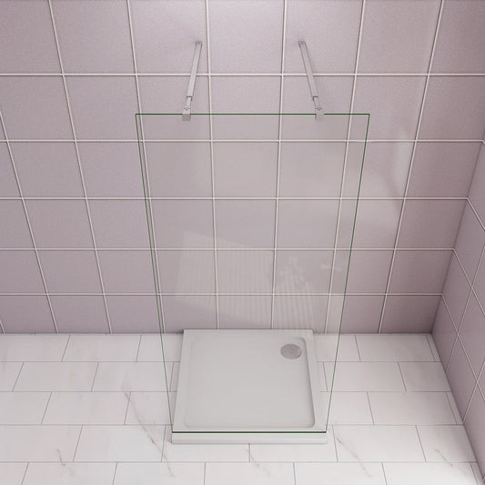 ozean 87.7 Glaswand Dusche mit Stabilisierungsstange W9 10F84 2 cm