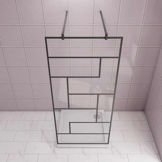 ozean 87.7 Glaswand Dusche mit Stabilisierungsstange W9BAF32B 2 cm für badezimmer