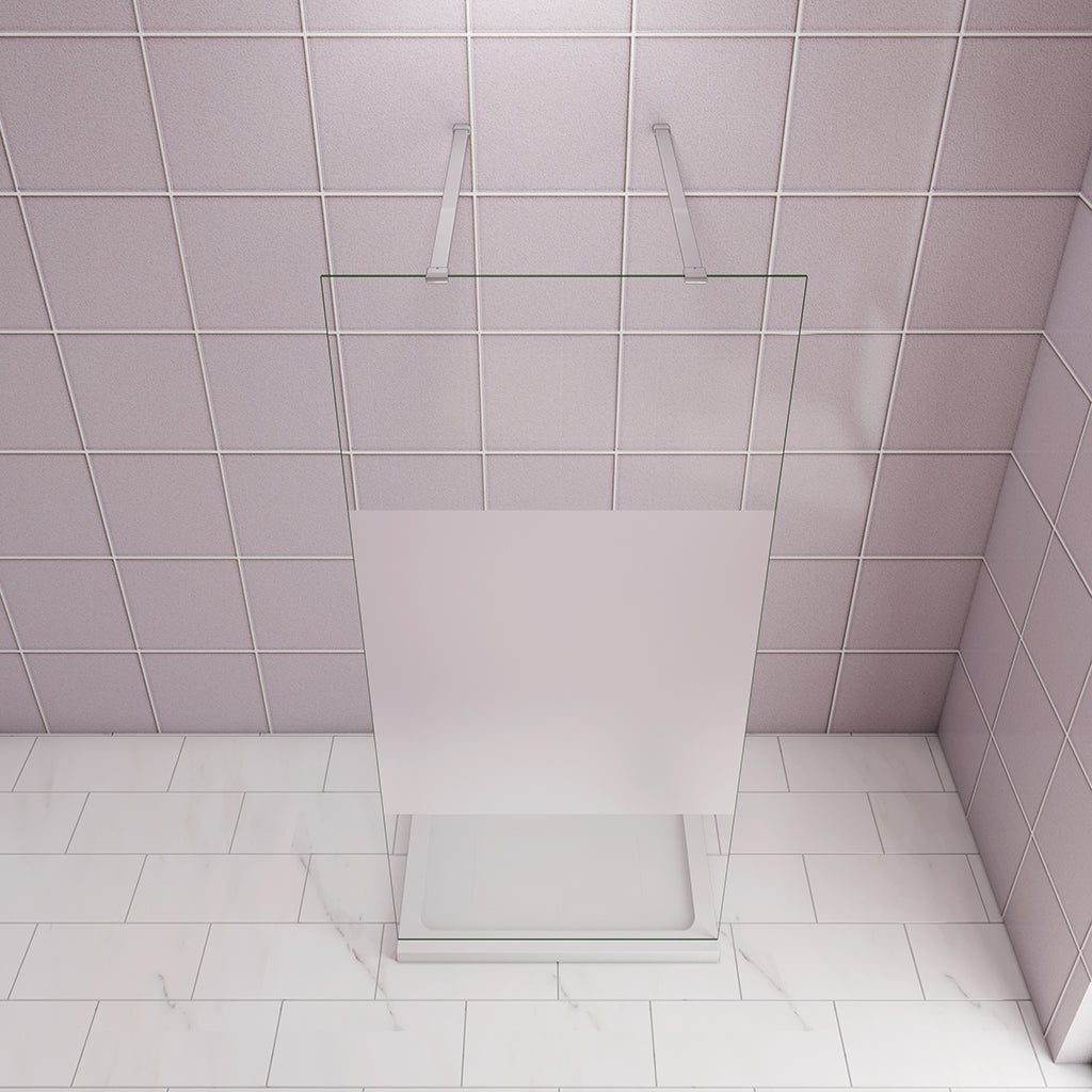 ozean 87.7 Glaswand Dusche mit Stabilisierungsstange W9FAPF13 2 cm für badezimmer