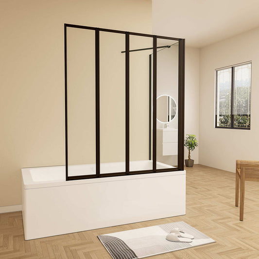 ozean 90 Badewannenfaltwand mit Seitenwand 80 cm für badezimmer