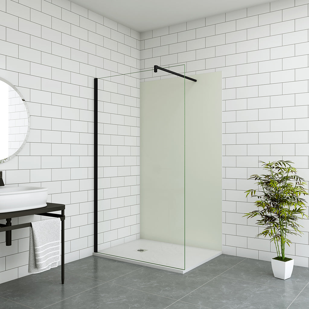 ozean 90 Begehbare Dusche Duschwand H200 Duschrückwänd H200 cm für badezimmer