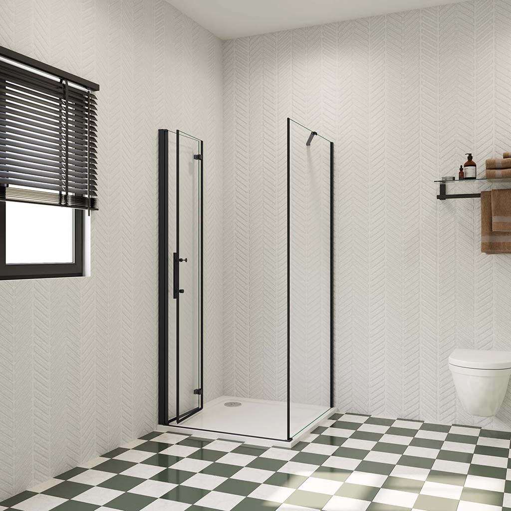ozean 90x90 Falttür Seitenwand Duschtasse HPKB9V P9F14BGR cm für badezimmer