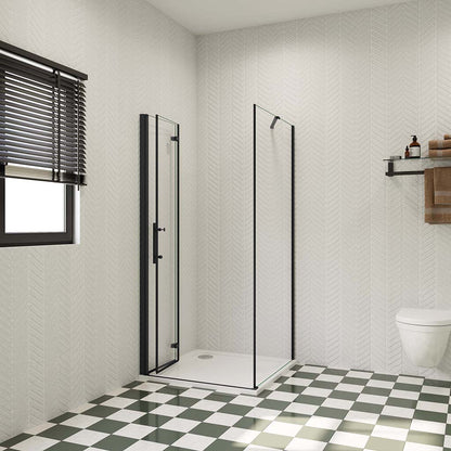 ozean 90x90 Falttür Seitenwand Duschtasse HPKB9V P9F14BGR cm für badezimmer